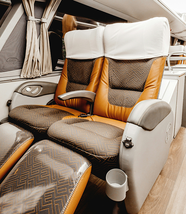 reclining bus seats