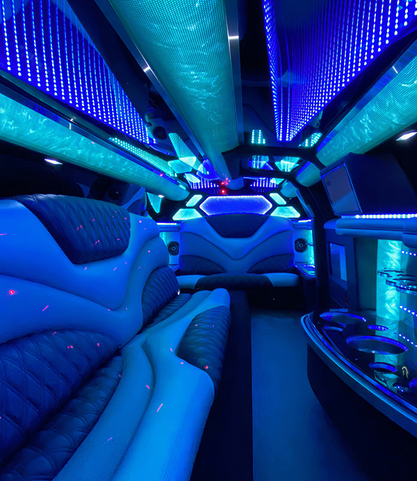 cup holders in a limo
