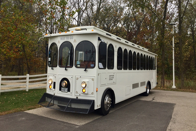 Indy trolley rental for a wedding or wine tour